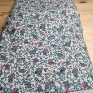 Floral Patterned Fleece Fabric 4.5 Yards